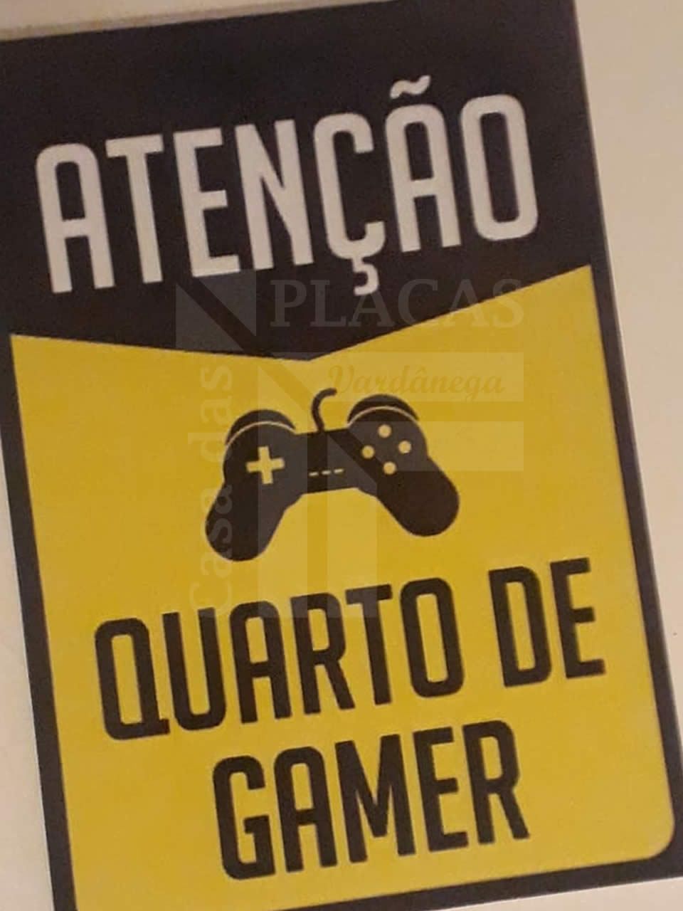 Placa Comunicação Visual PVC Adesivado Gamer