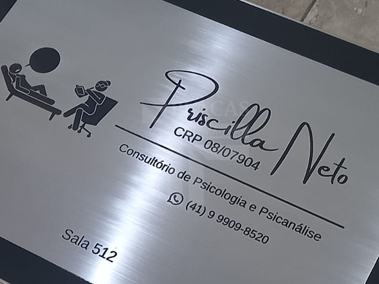 Placa de Comunicação  Sala de Consultório